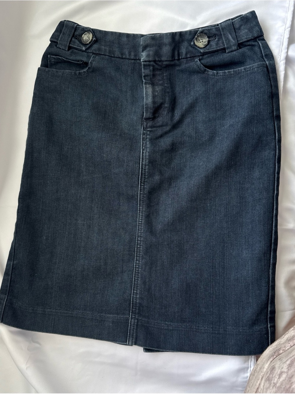Banana Republic Navy Blue Jean Denim Skirt Size 4